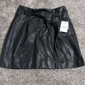 Free People leather skirt